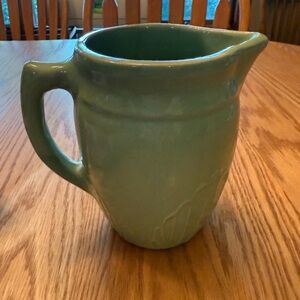 Vintage Green Monmouth Ceramic Pitcher